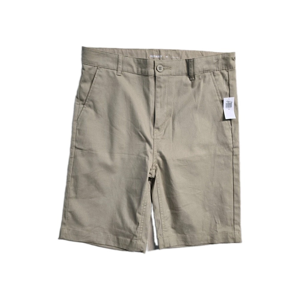 Old‎ Navy Boys  Build In Flex Beige Shorts  16 NWT uniform